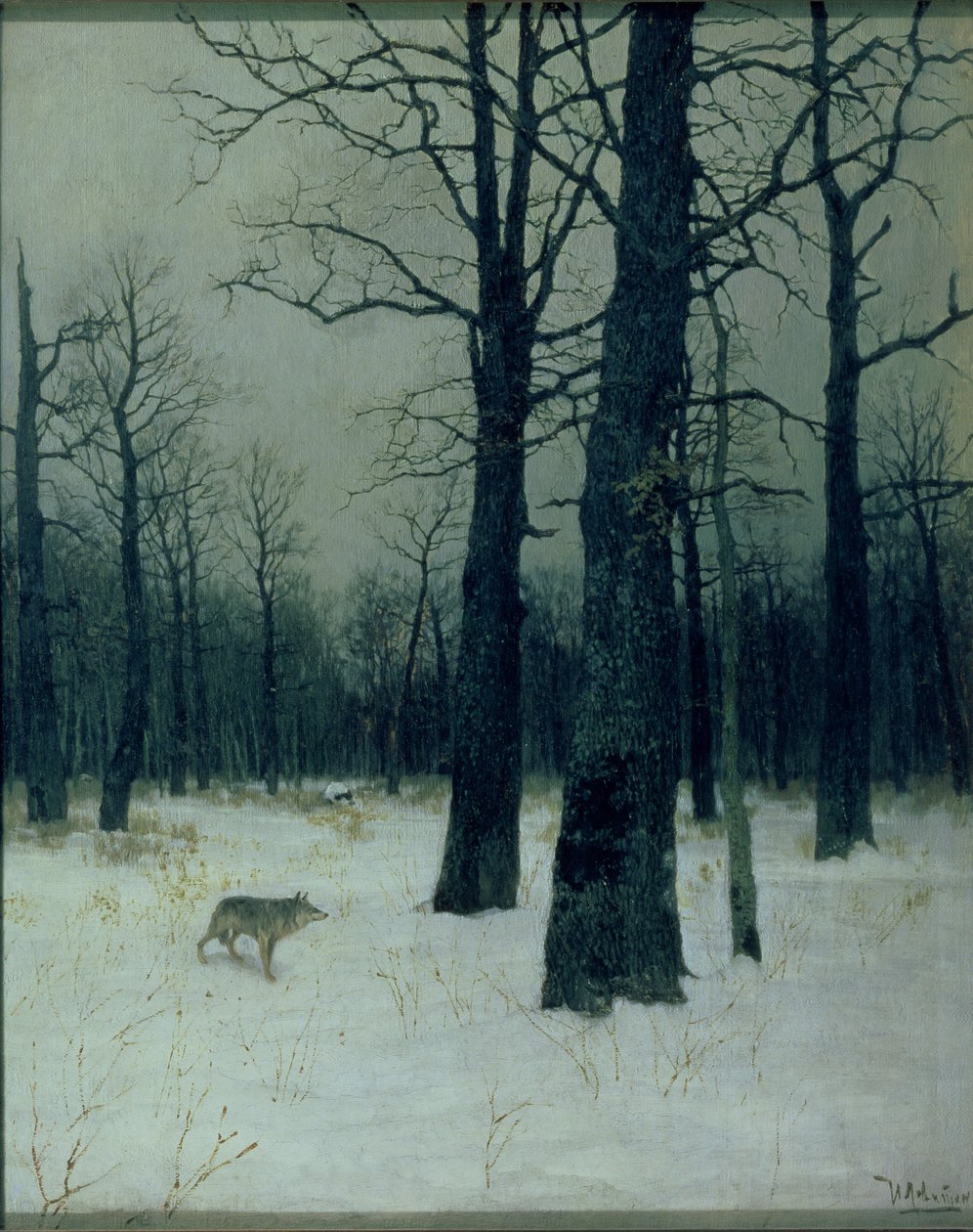 Bosque en invierno de Isaak Ilyich Levitan