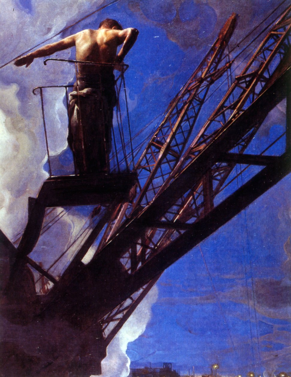 Trabajador de Construcción de Isaak Israilevich Brodsky