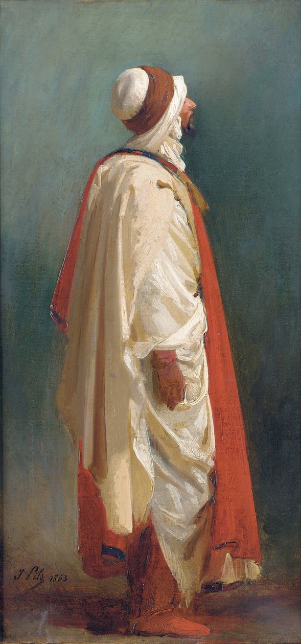 Estudio de un Árabe de Pie de Isidore Pils