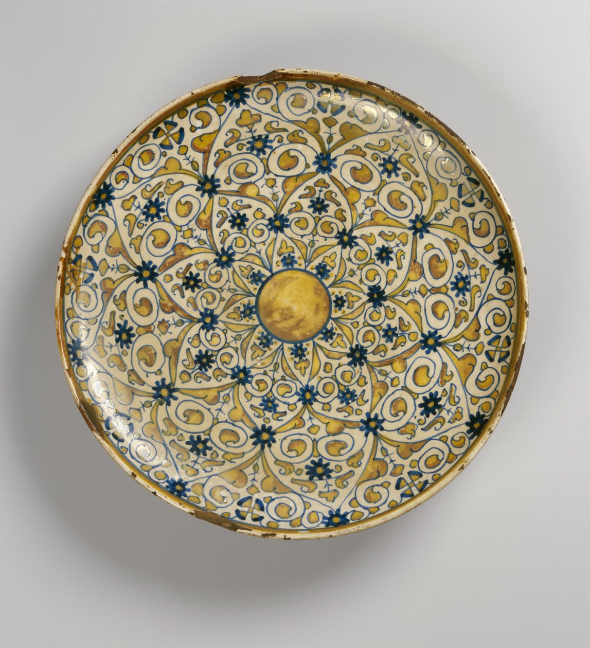 Plato de lustre morisco (loza) de Islamic School