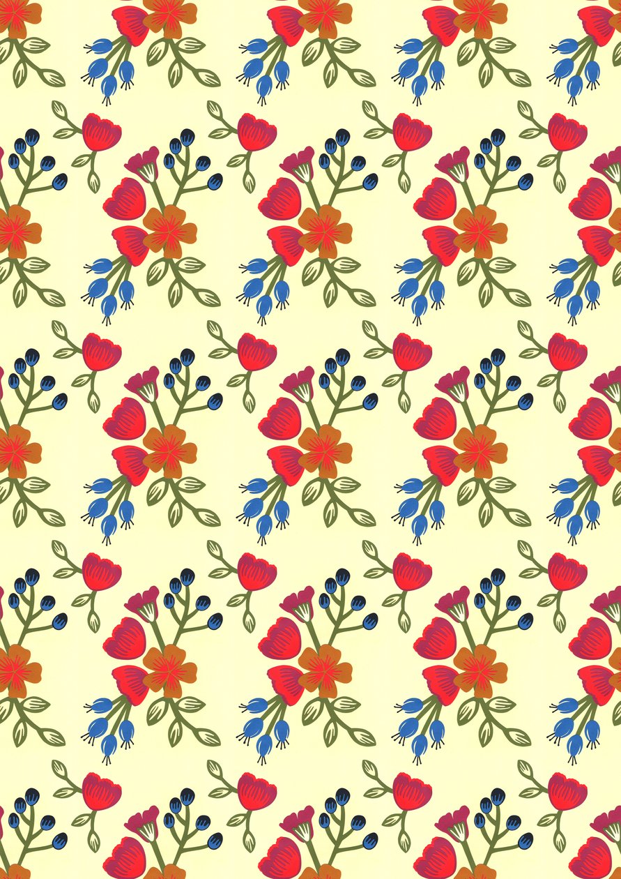 Impresión Flora, 2015 (papel cortado) de Isobel Barber