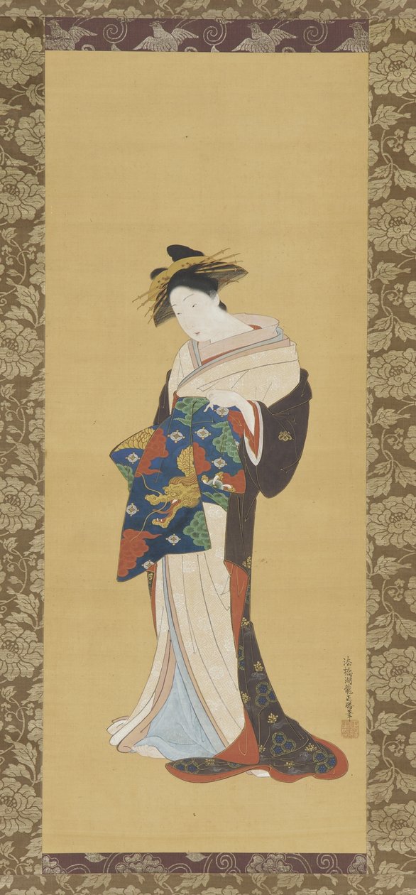 Oiran, período Edo de Isoda Koryusai