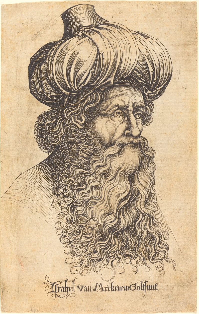 Cabeza de un Hombre Anciano de Israhel van Meckenem