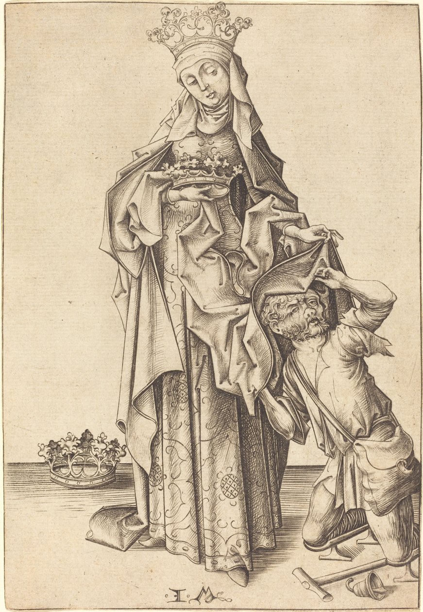 Santa Isabel de Turingia de Israhel van Meckenem