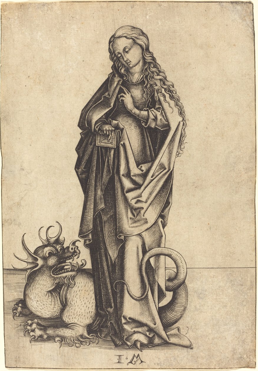 Santa Margarita, c. 1480-1490 de Israhel van Meckenem