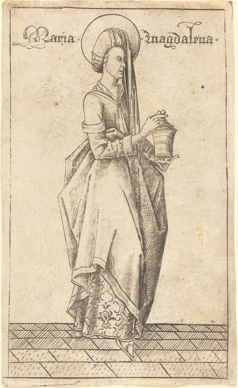 Santa María Magdalena, c. 1470 de Israhel van Meckenem