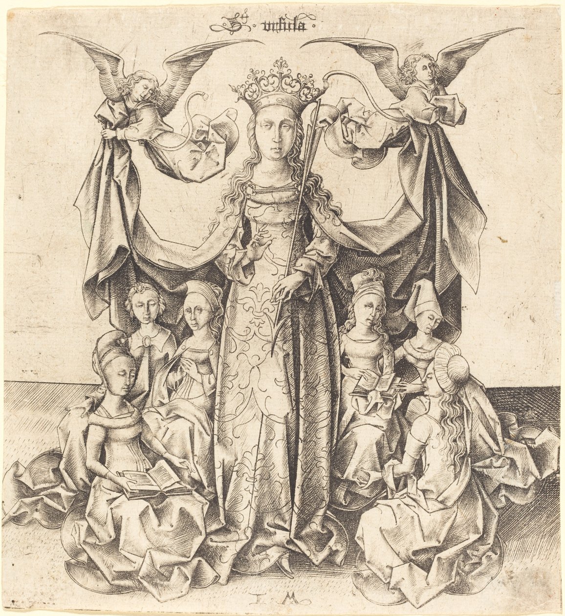 Santa Úrsula y sus Doncellas de Israhel van Meckenem