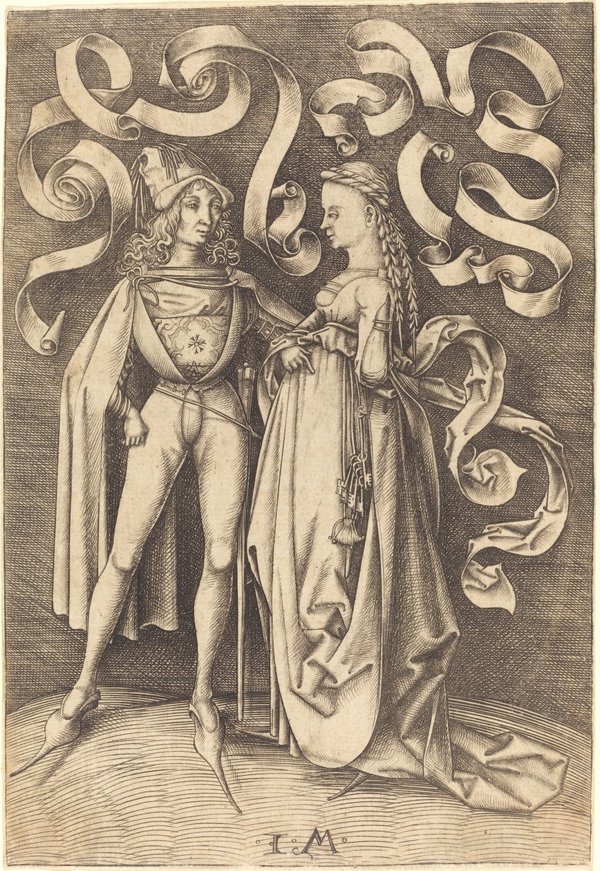 El caballero y la dama de Israhel van Meckenem