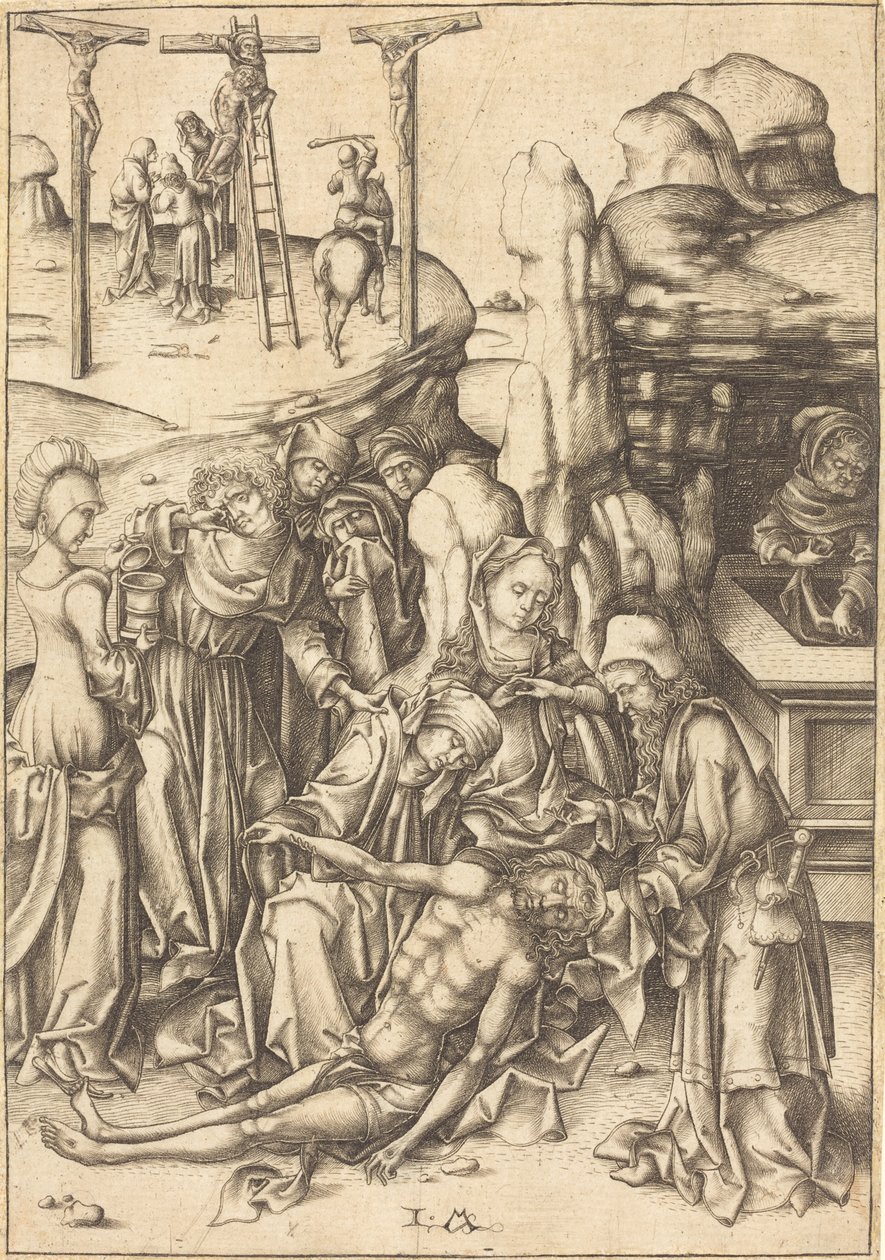 La lamentación, c. 1480 de Israhel van Meckenem