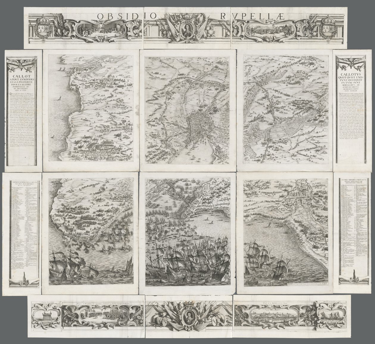El Asedio de La Rochelle de Israël Henriet