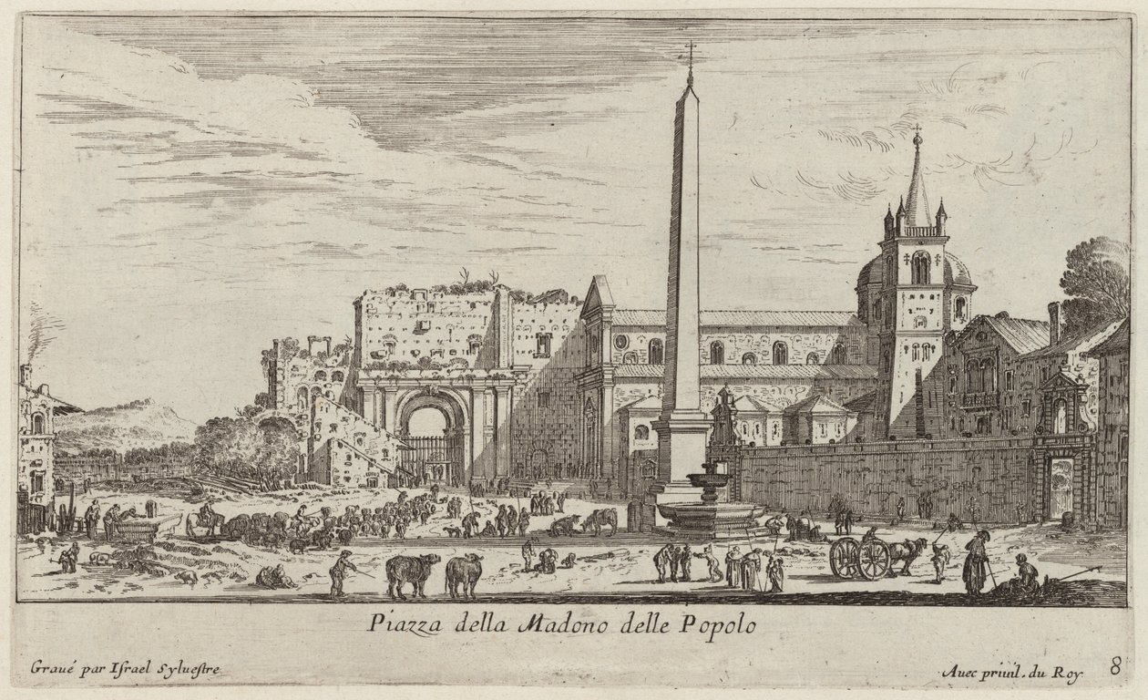 Piazza della Madono delle Popolo de Israël Silvestre