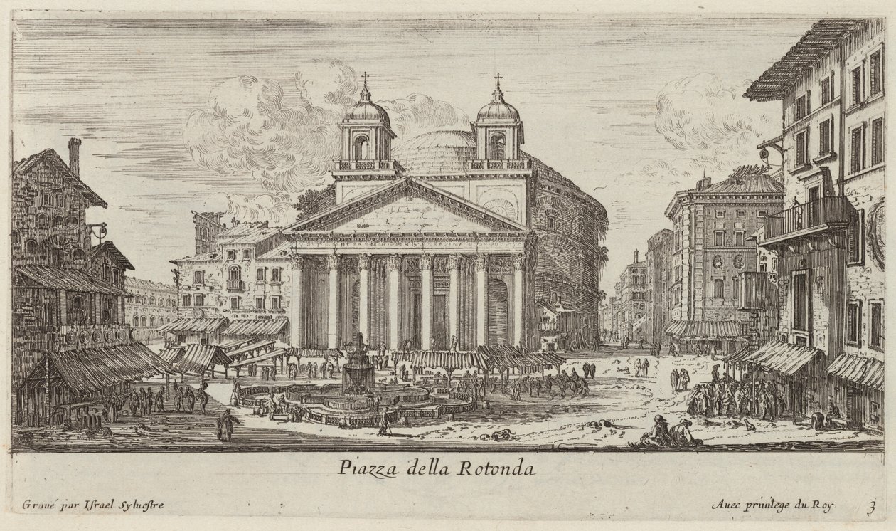 Piazza della Rotonda de Israël Silvestre