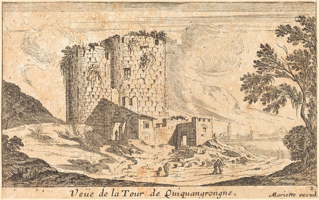 Vista de la Torre de Quinquangrongne de Israël Silvestre