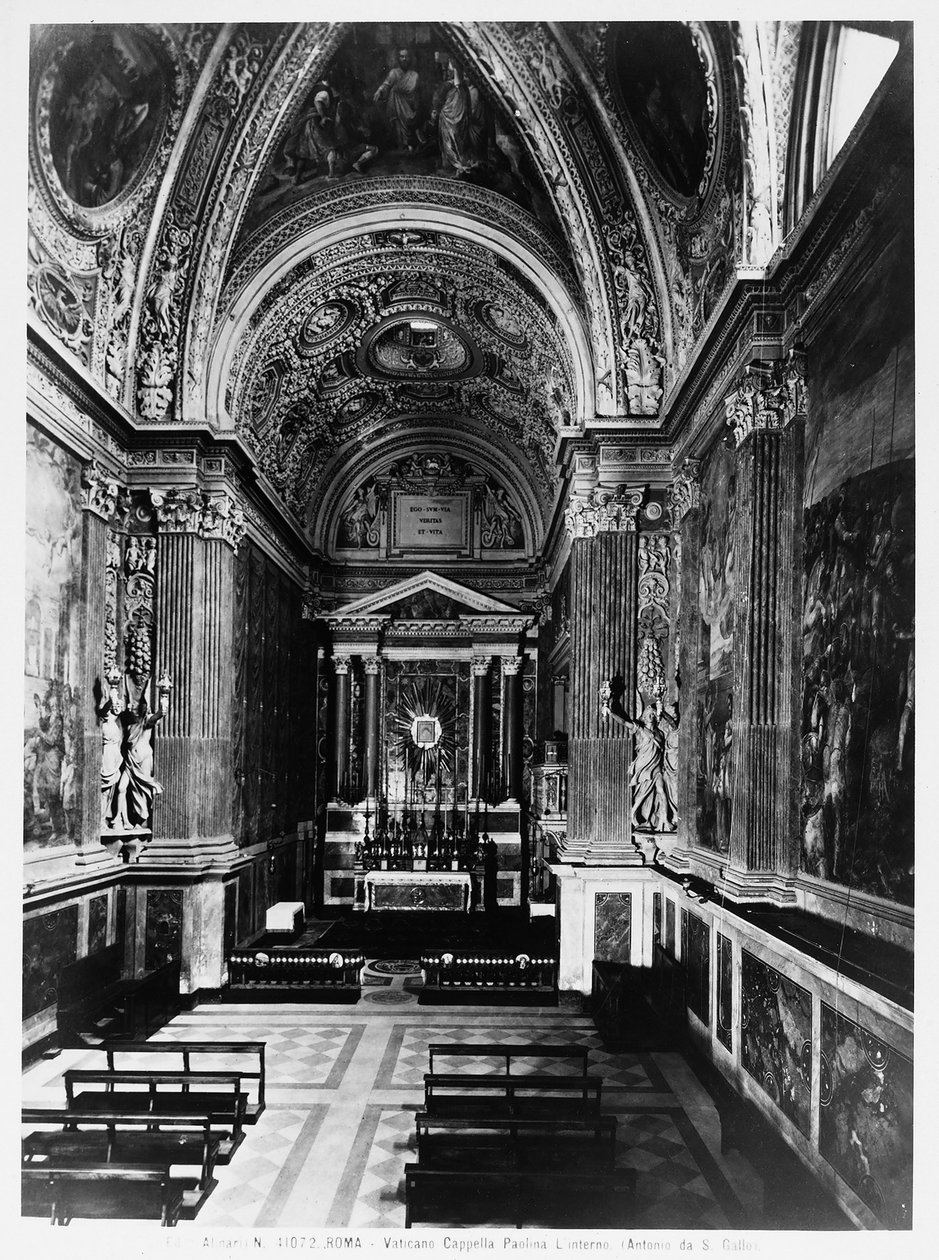 Interior de la Capilla Paolina, Vaticano, Roma de Italian Photographer