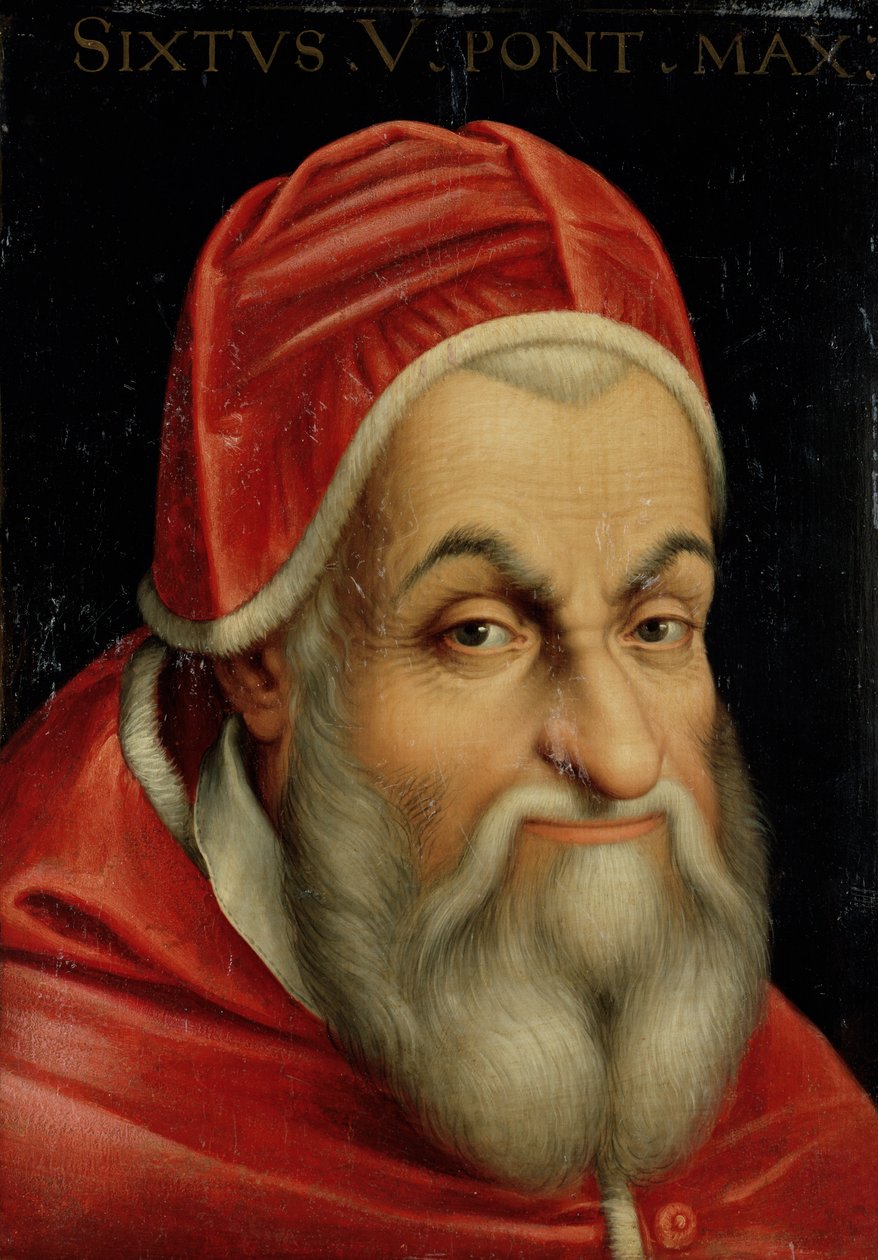 Papa Sixto V (1520-90) de Italian School