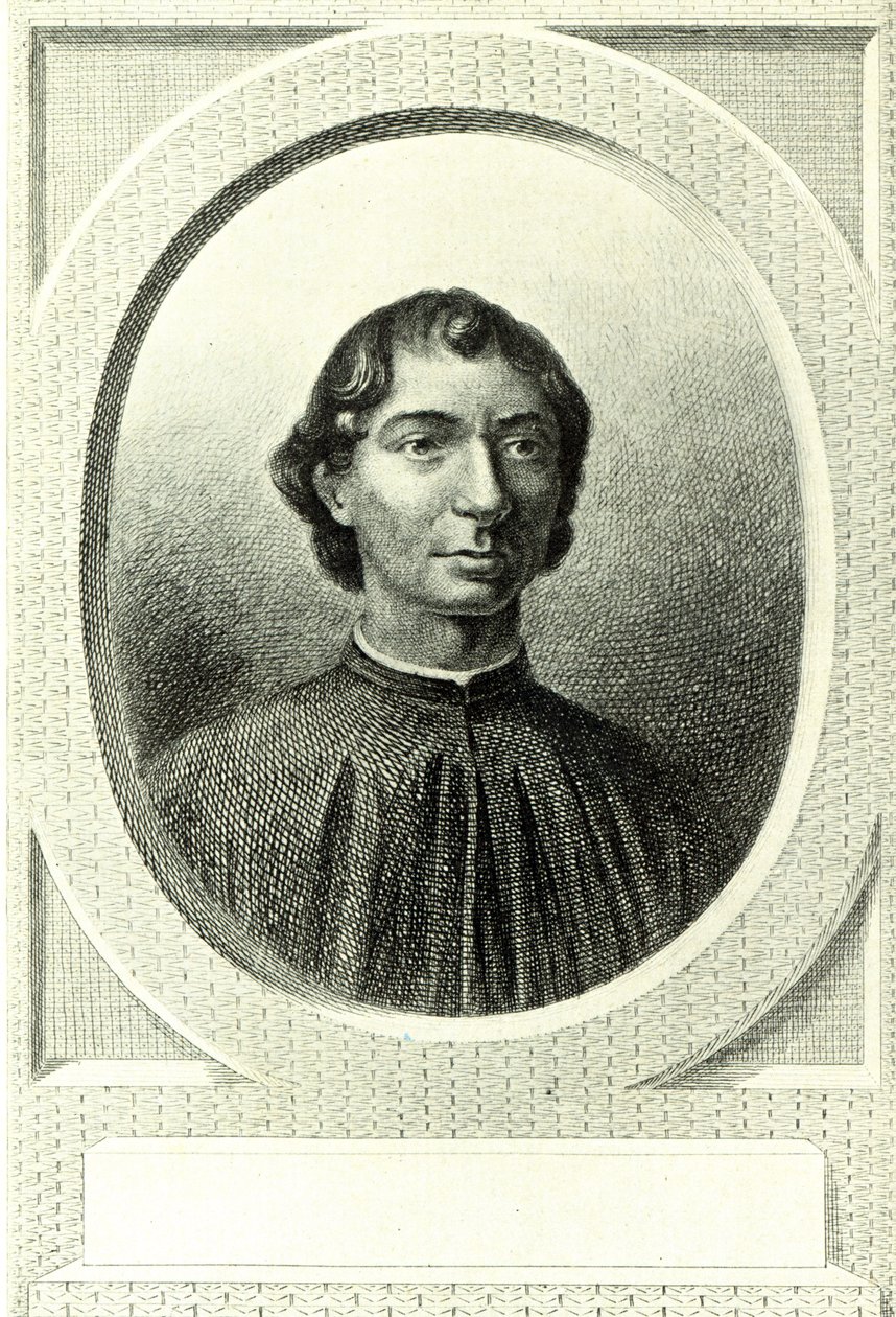 Retrato de Niccolo Machiavelli (1469-1527) de Italian School