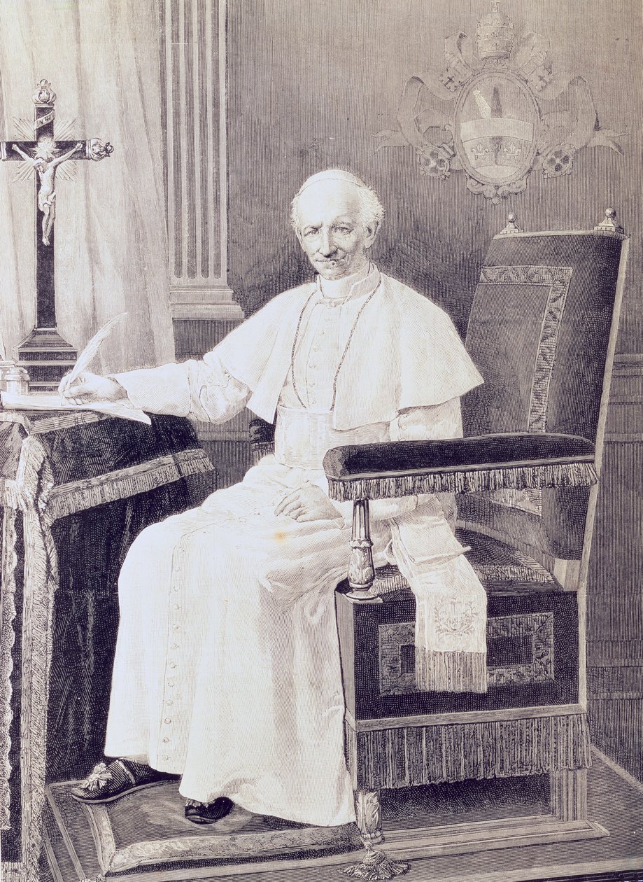Retrato del Papa León XIII (1810-1903) de Italian School