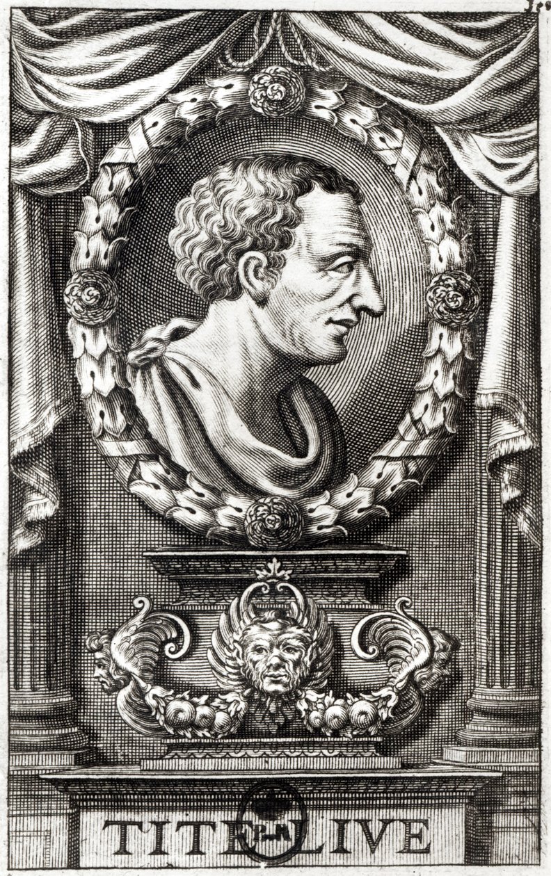 Tito Livio conocido como Livio (59 a.C.-17 d.C.) de Italian School