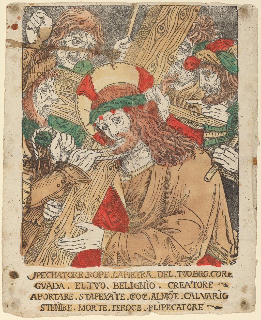 Cristo llevando la cruz de Italian 16th Century