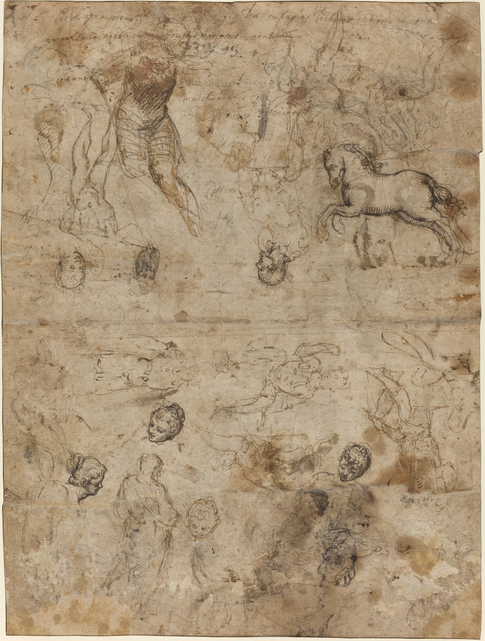 Hoja de estudios de Italian 16th Century
