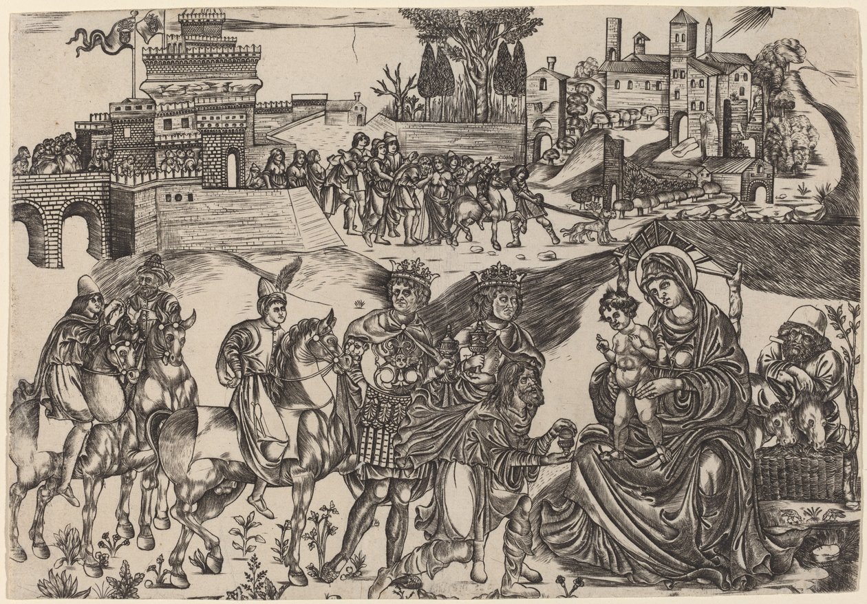 La Adoración de los Magos de Italian 16th Century