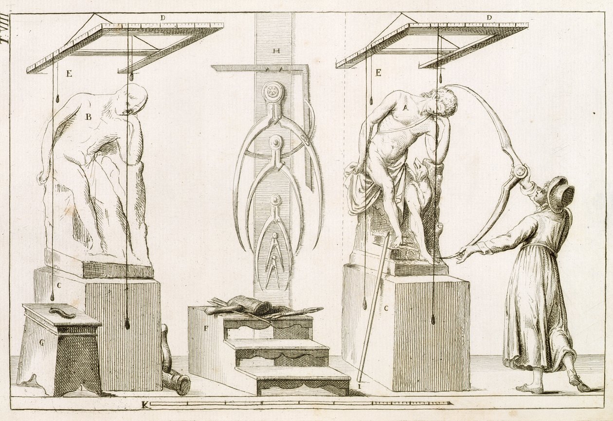 Estudio de un Escultor, c.1800 de Italian School