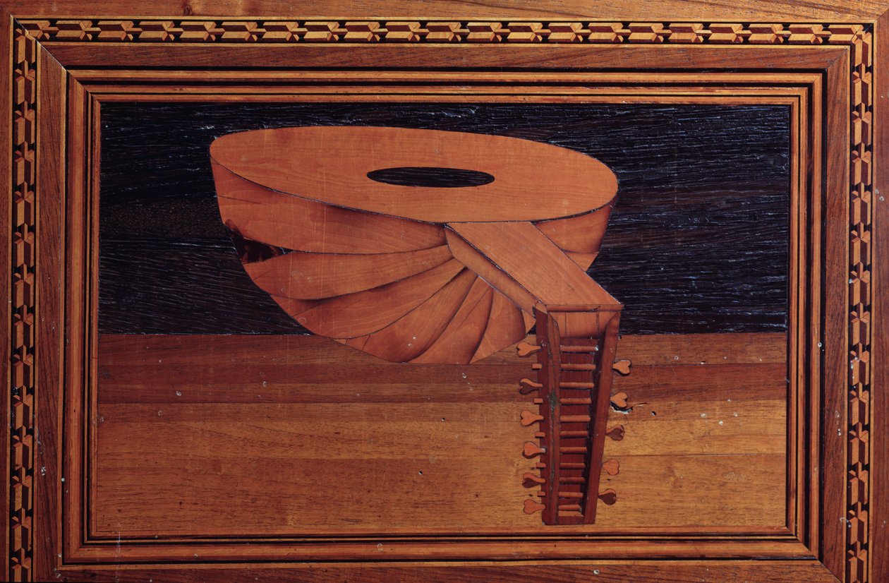 Un laúd ("Inlaid woodwork") de Italian School