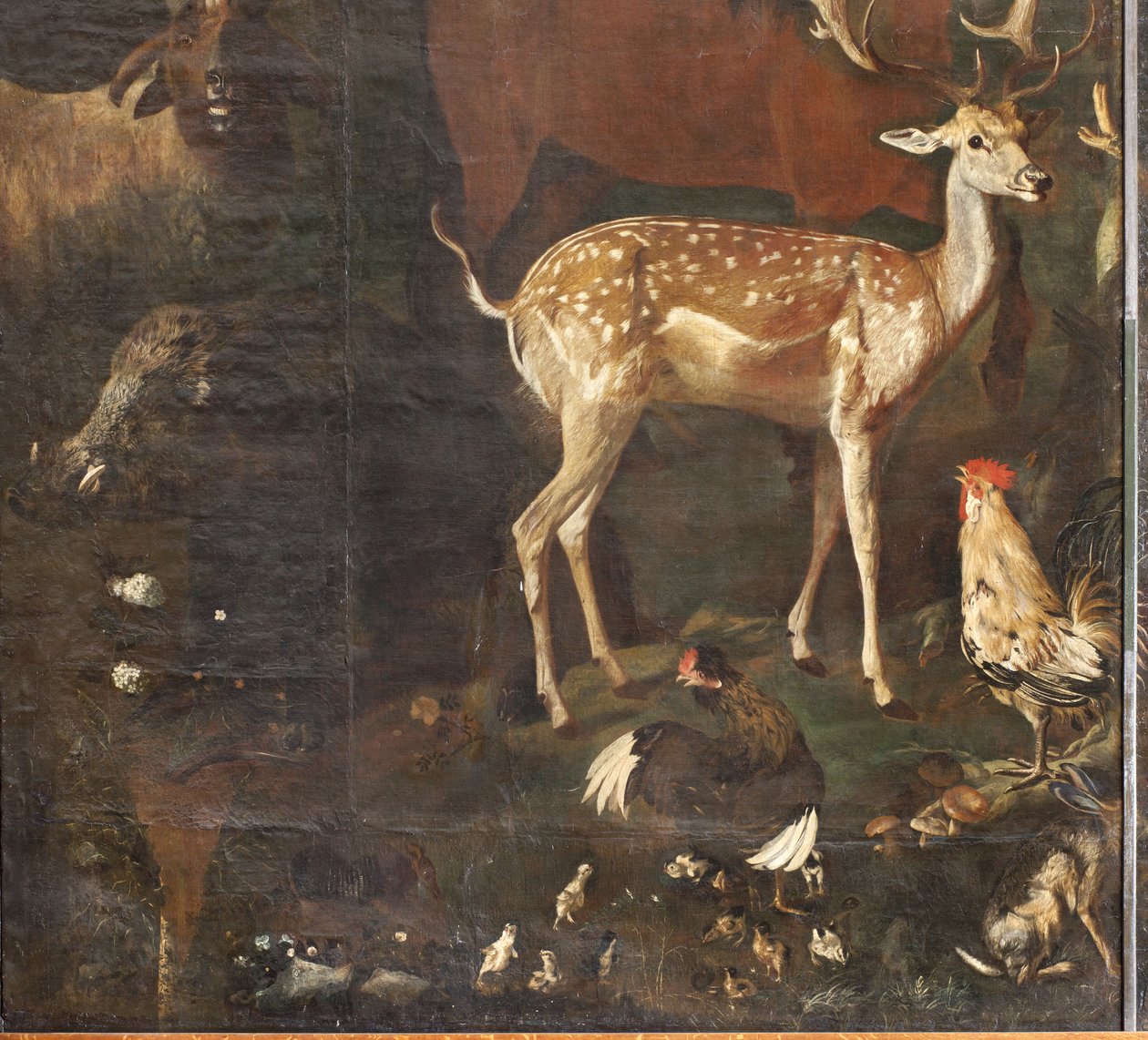 Animales, Mito de Orfeo (detalle) de Italian School