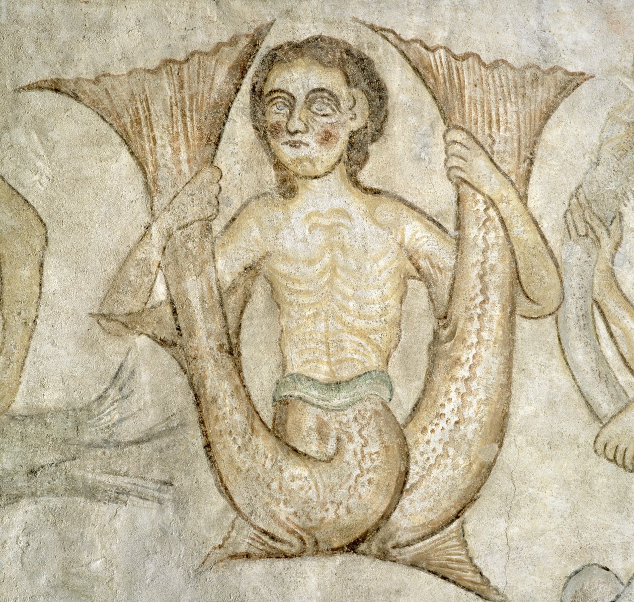 Figura antropomorfa (fresco) de Italian School
