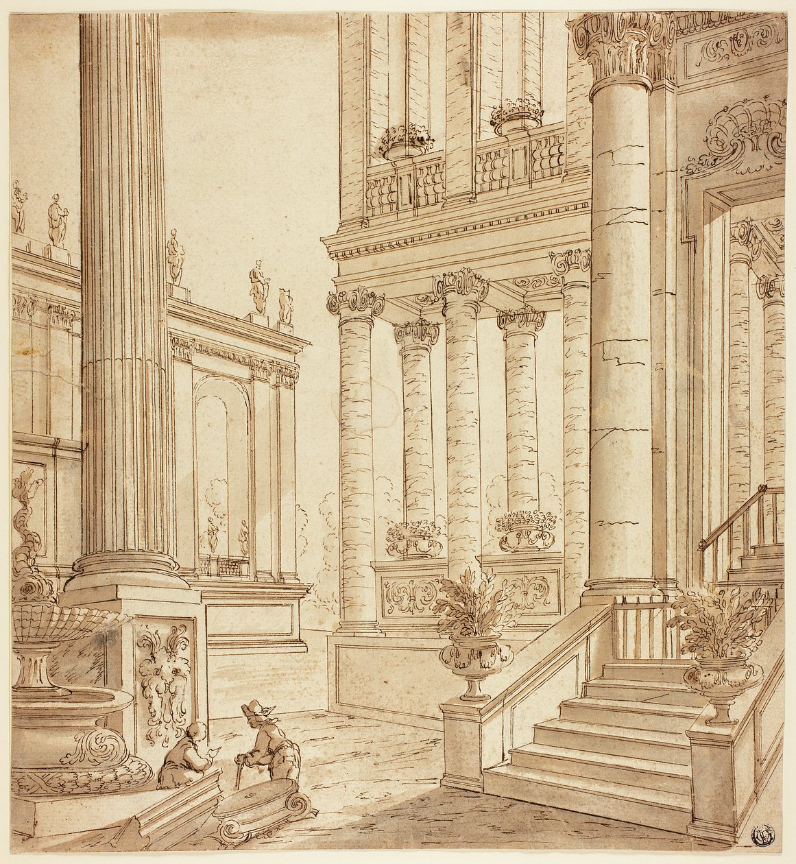 Pórtico de Columnas de Italian School