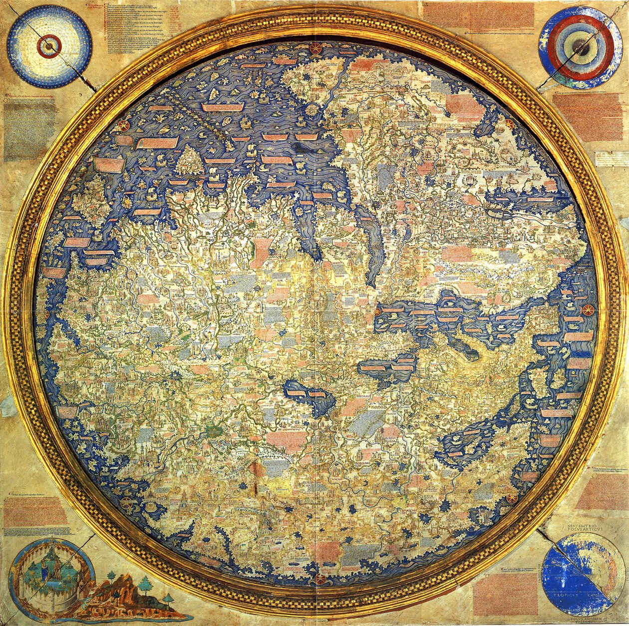 Mapa de Fra Mauro de Italian School