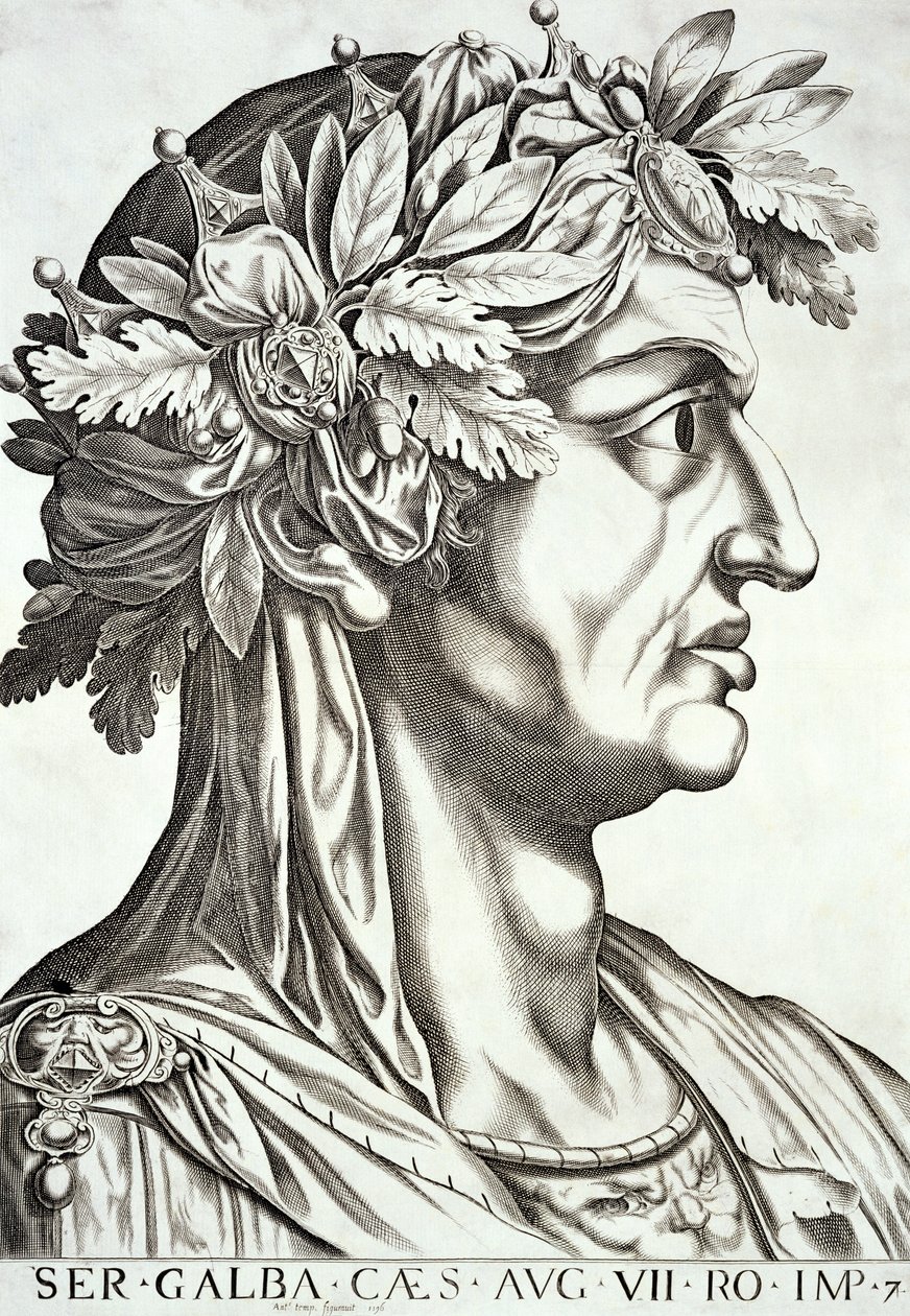 Galba César (3 a.C.-69 d.C.), 1596 de Italian School