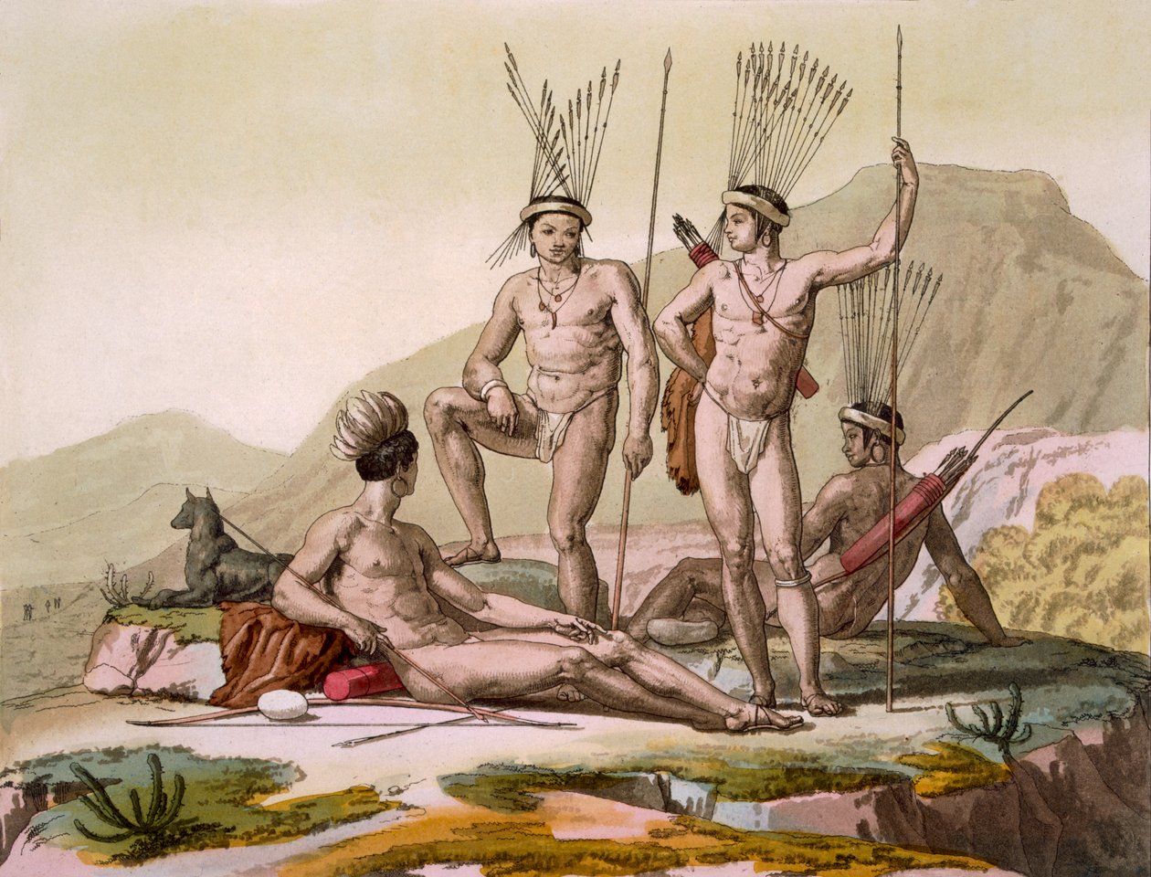 Hotentotes Korah del Cabo, c.1820s-30s de Italian School