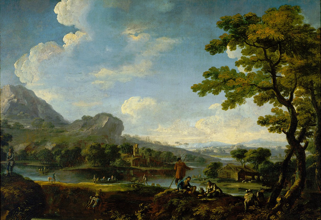 Paisaje (óleo sobre lienzo) de Italian School