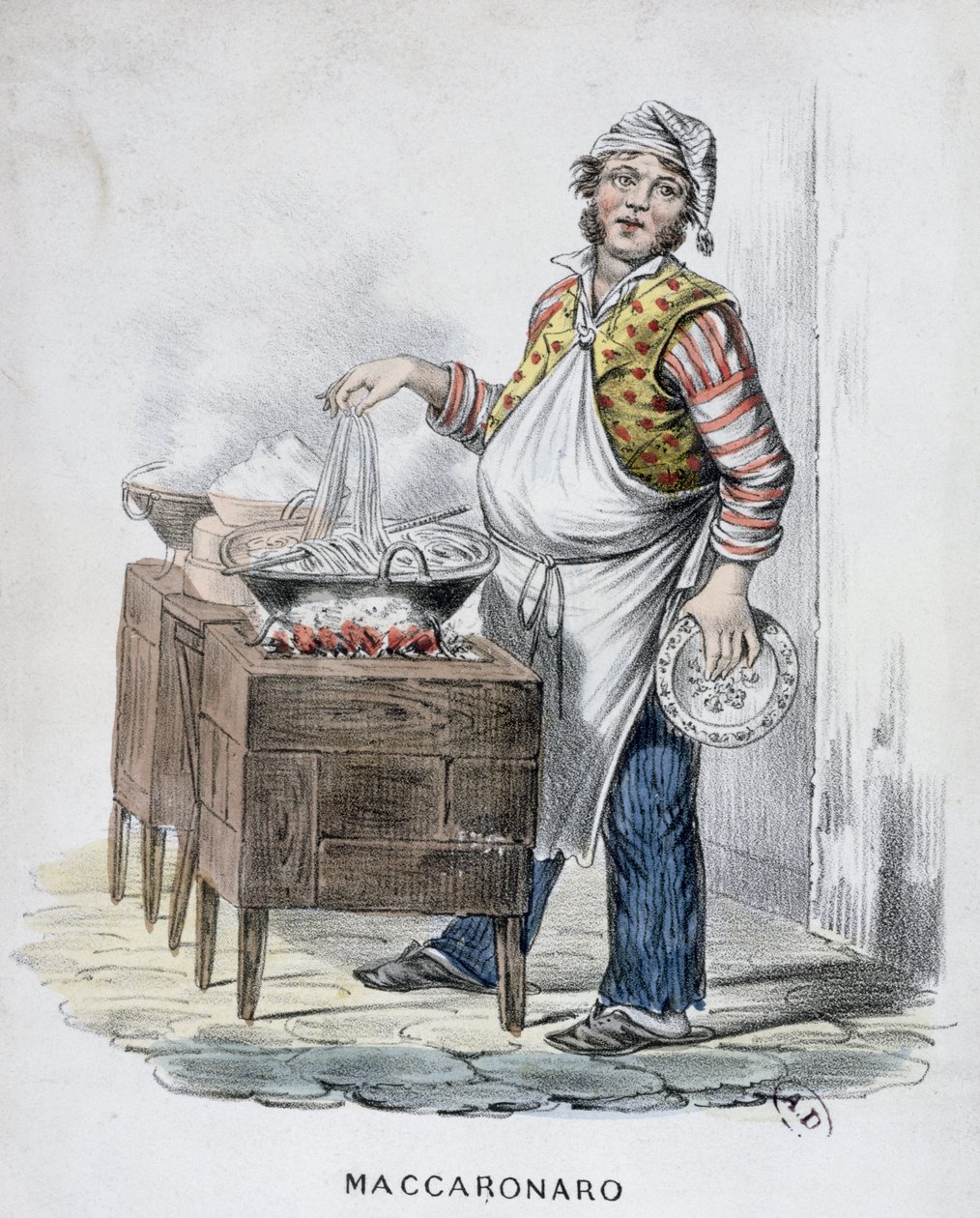 Vendedor de macarrones (Maccaronaro) de Italian School