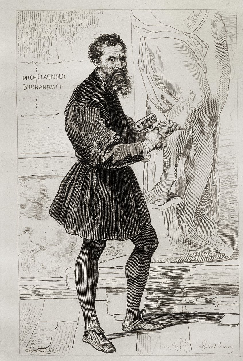 Miguel Ángel Buonarroti Escultor de Italian School