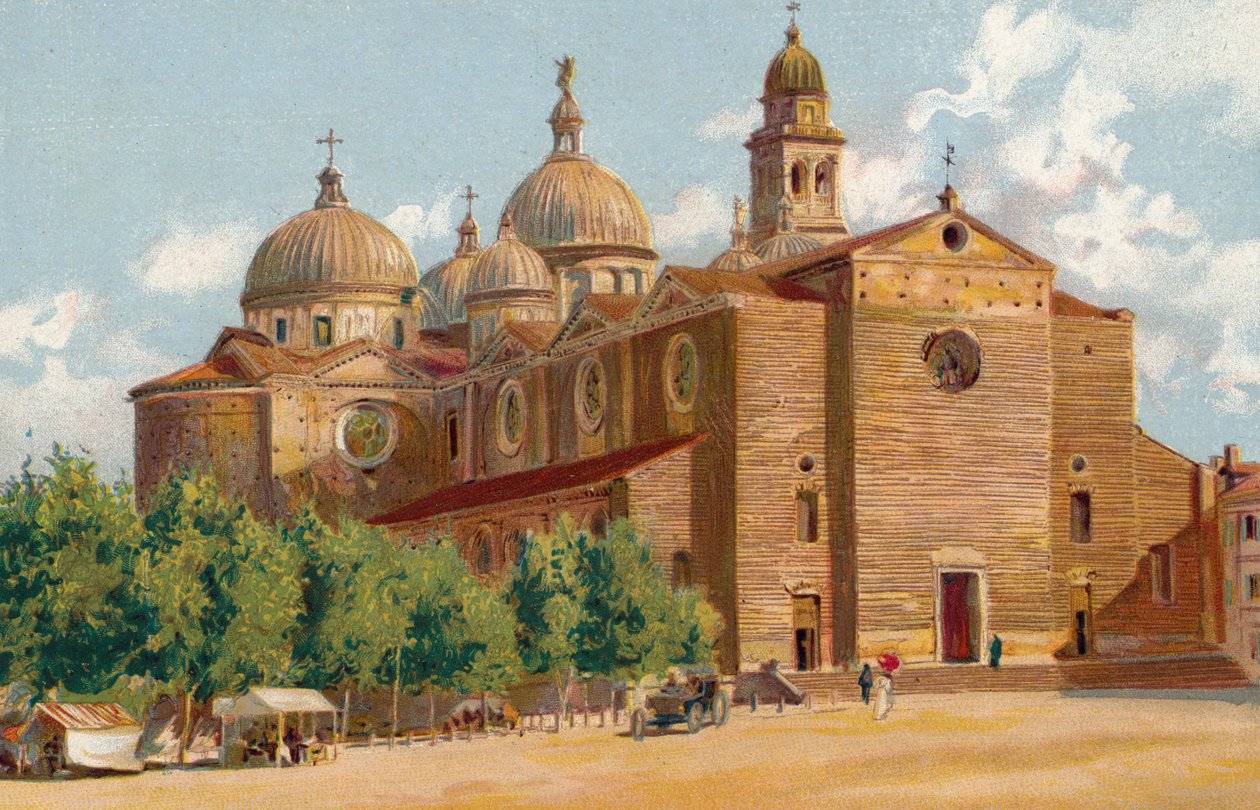 Padua / Padua: Basílica de Santa Justina (cromolito) de Italian School