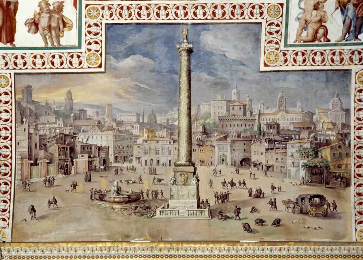 Piazza Colonna, Roma de Italian School