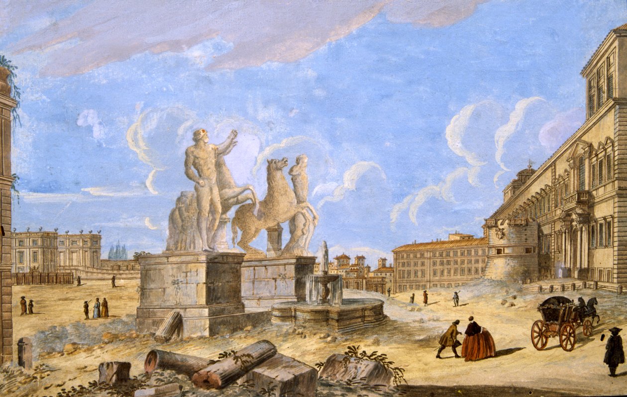 Piazza Monte Cavallo de Italian School