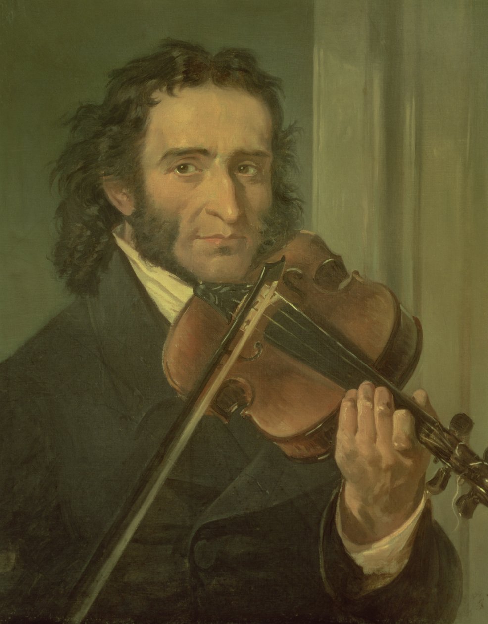 Retrato de Niccolo Paganini (1782-1840) de Italian School