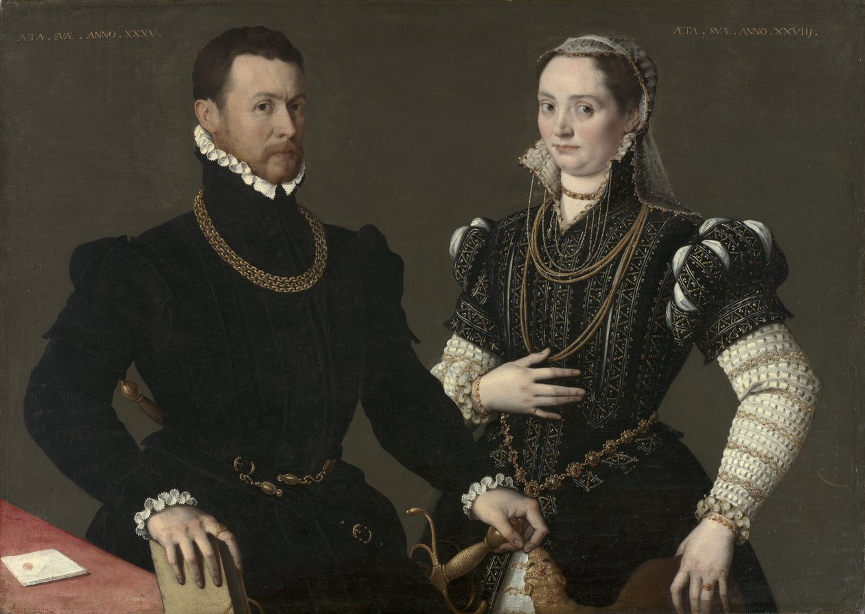 Retrato de una pareja, c. 1580-88 de Italian School