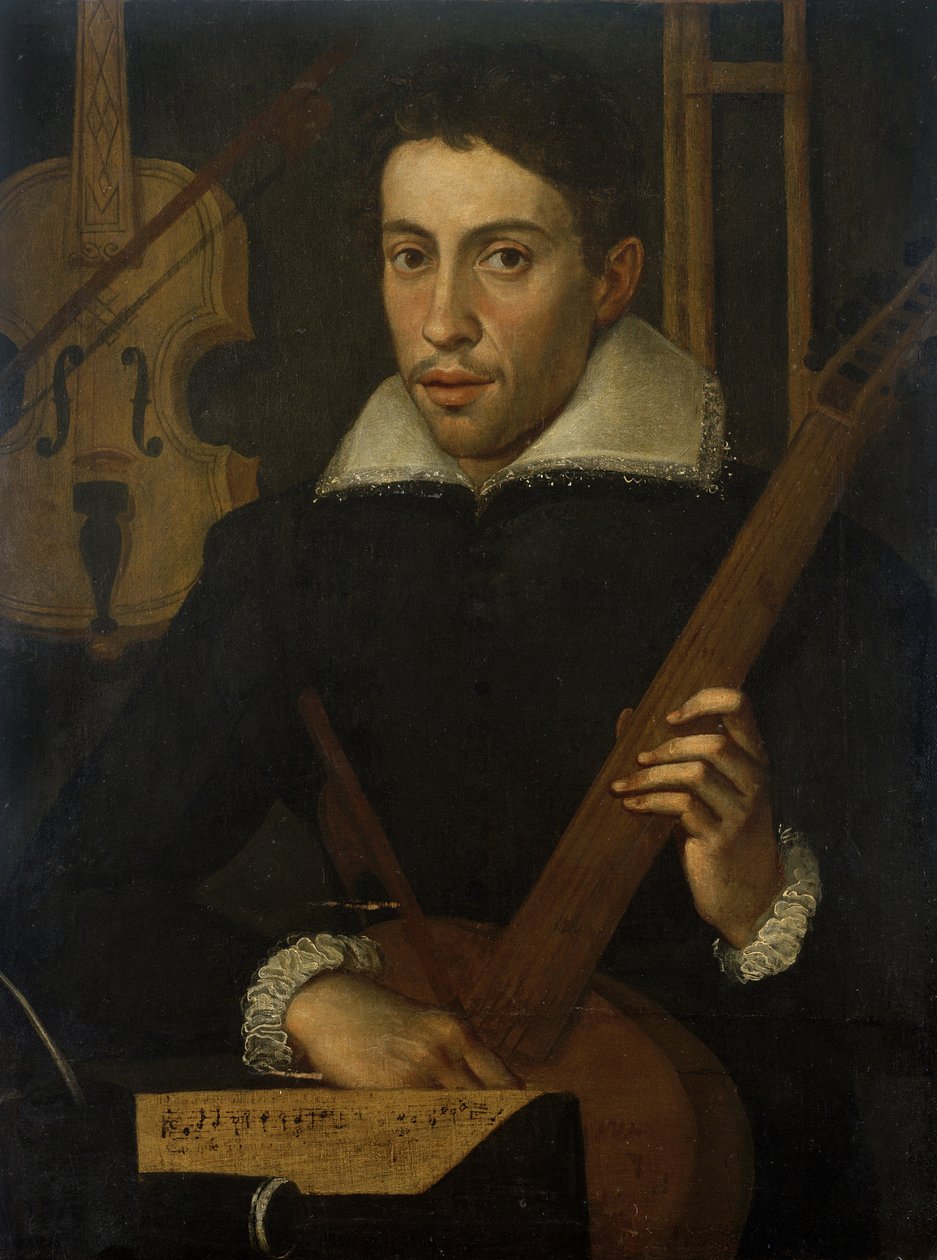 Retrato de un músico de Italian School