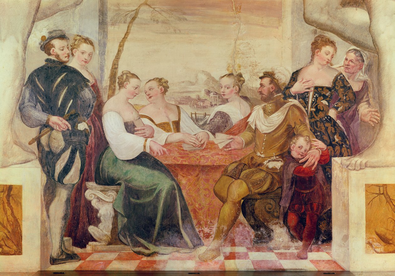 El juego de cartas de Italian School