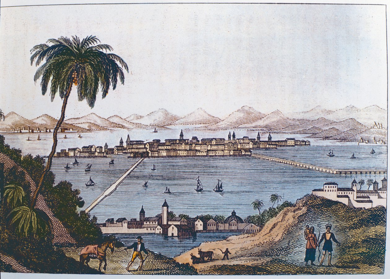 Vista de la Ciudad de México, 1714 de Italian School