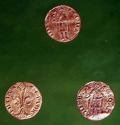 Tres florines de oro de Italian School Italian School