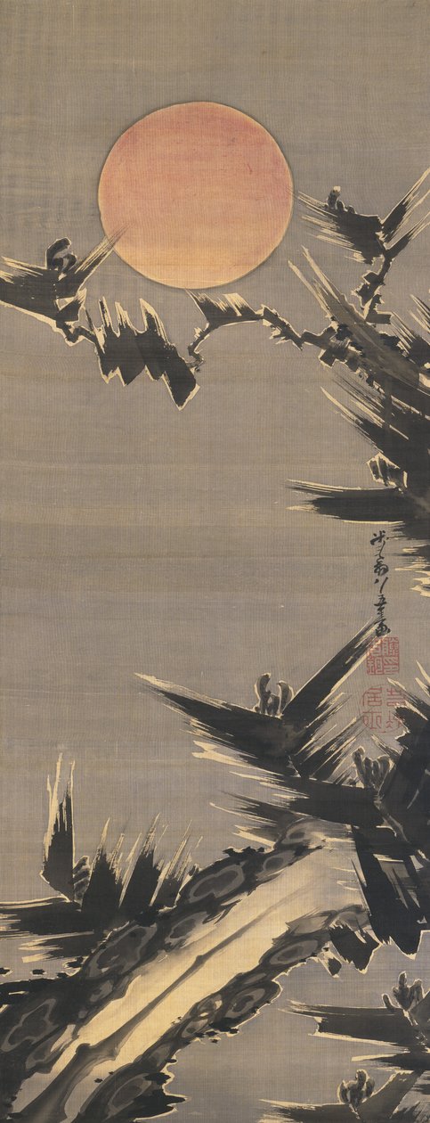 Sol de Año Nuevo, 1800 de Ito Jakuchu