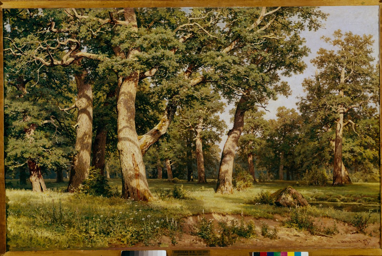 Bosque de robles, 1887 de Ivan Ivanovich Shishkin