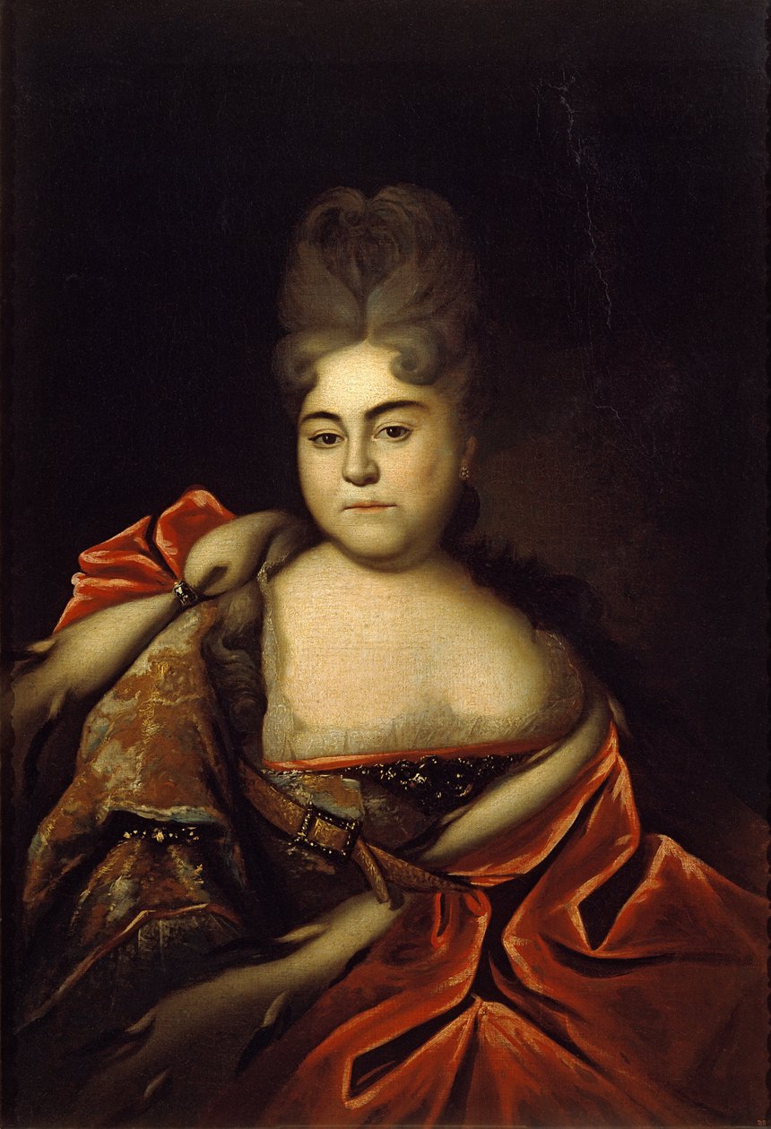 Retrato de la zarina Natalya Alekseevna de Ivan Nikitich Nikitin