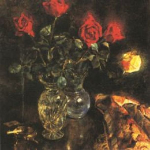 Dos jarrones con rosas de Ivan Vavpotic