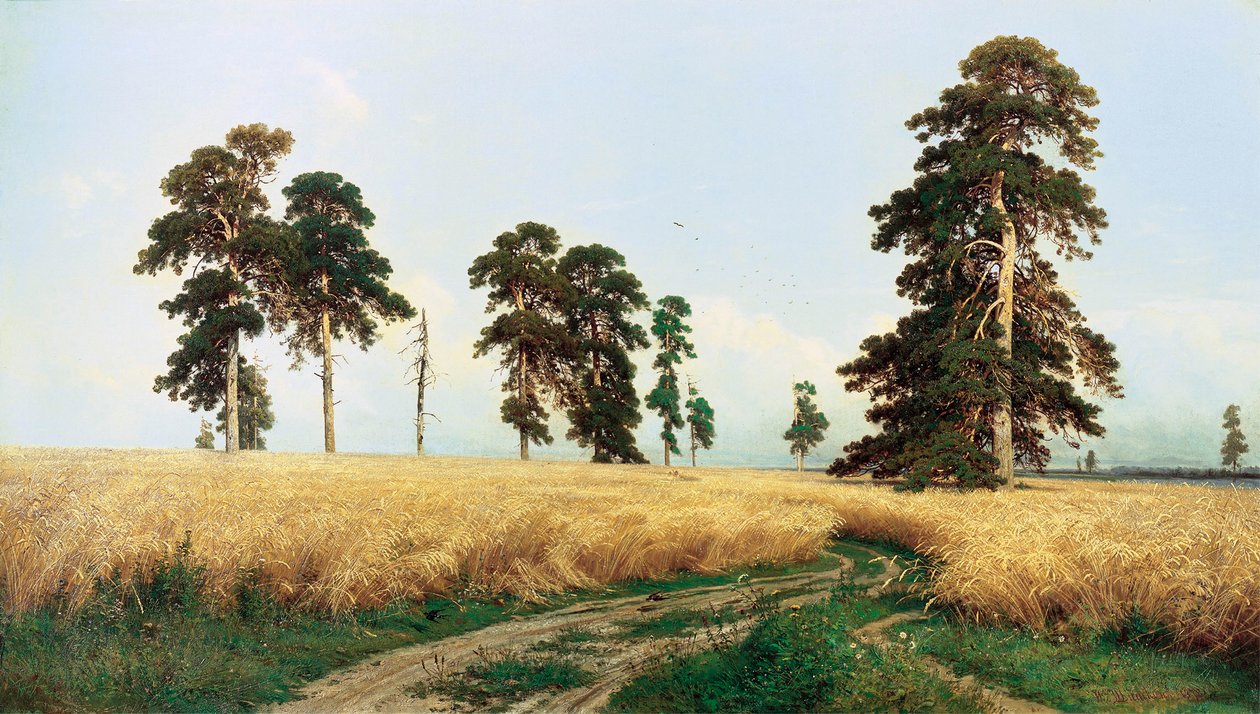 Campo de centeno, 1878 de Ivan Ivanovich Shishkin